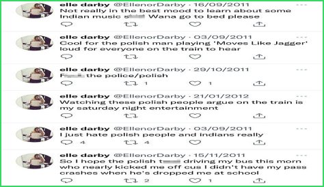 Twitter: Elle Darby Racist Tweets - Has She Lost Any Followers? Details To Know
